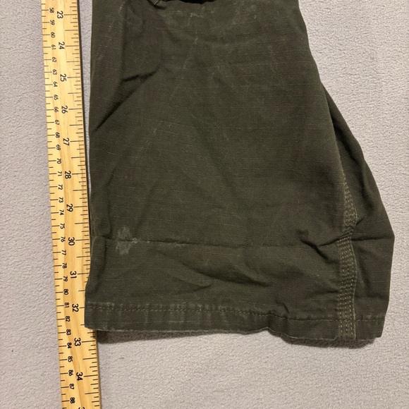 Wrangler Riggs Workwear Double Knees Cargo Pants 38x32 37x33 Green Canvas - Picture 2 of 8